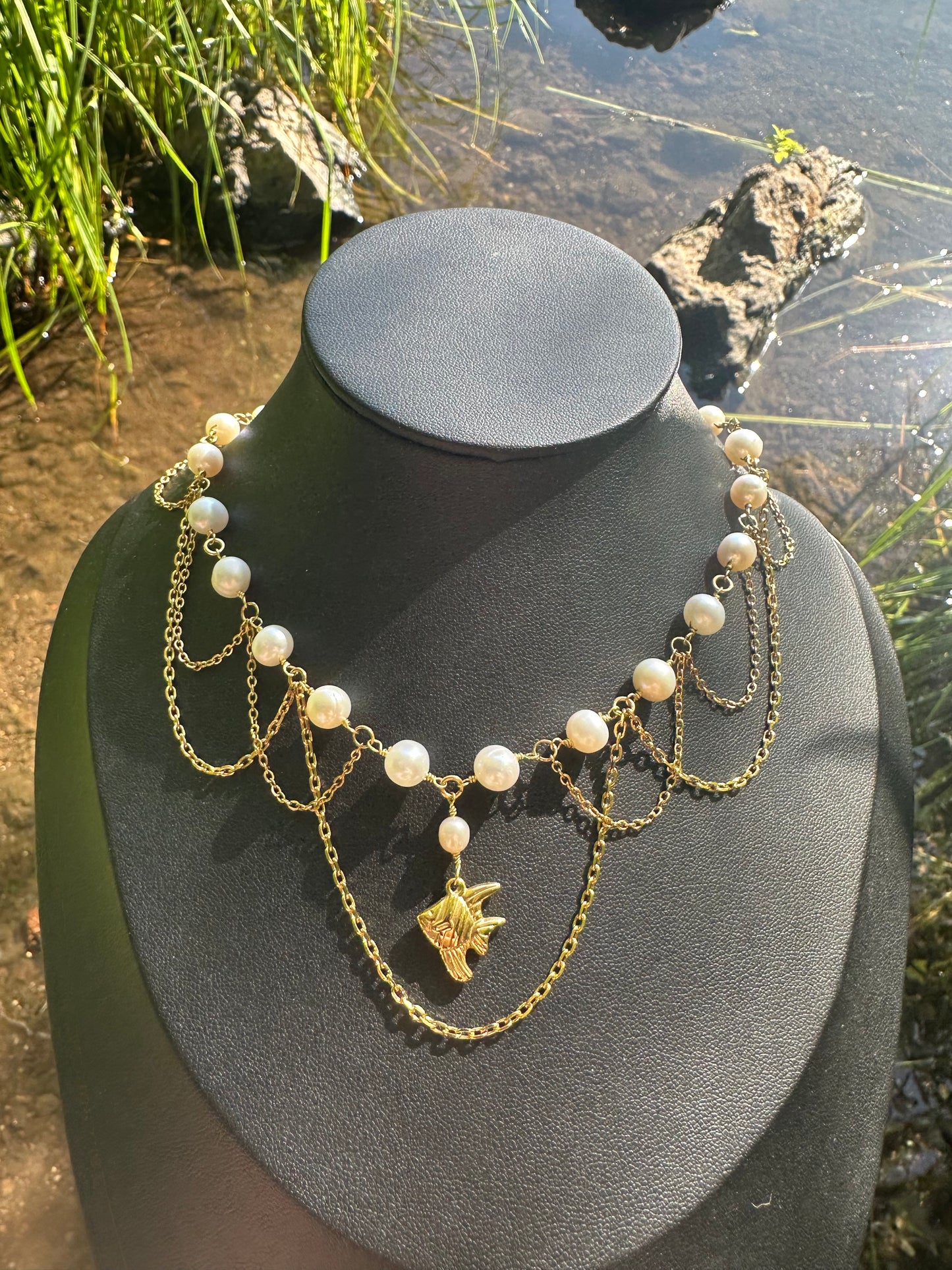 Collier reproductible « Naïa » - Perles d’eau douce