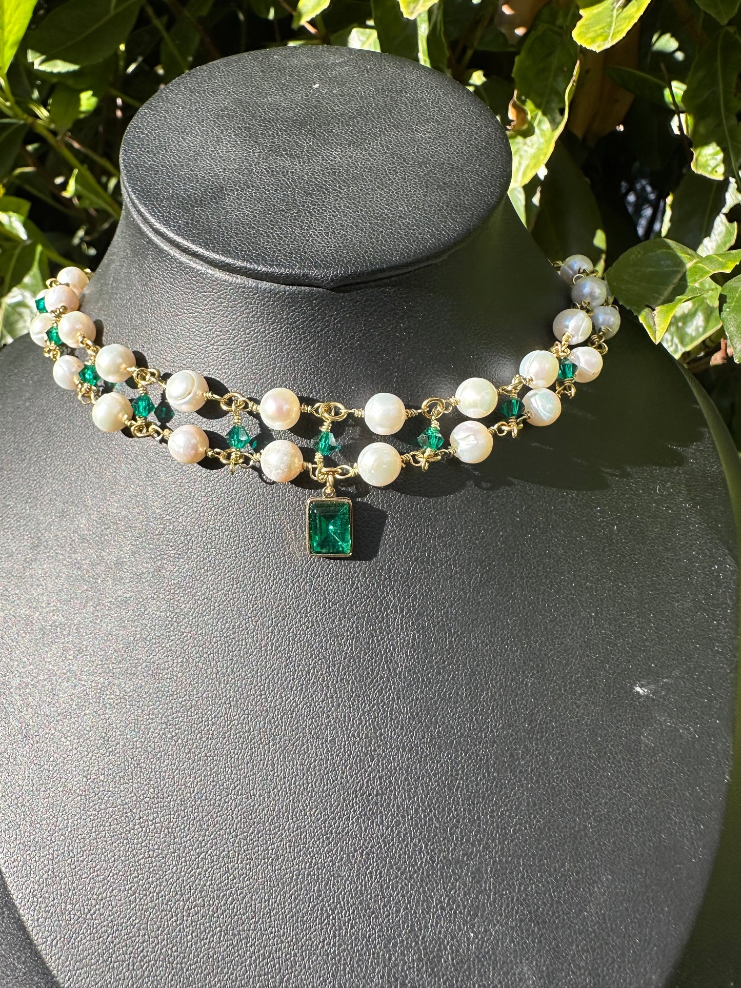 Collier ras de cou « Hortense » - Perles d’eau douce