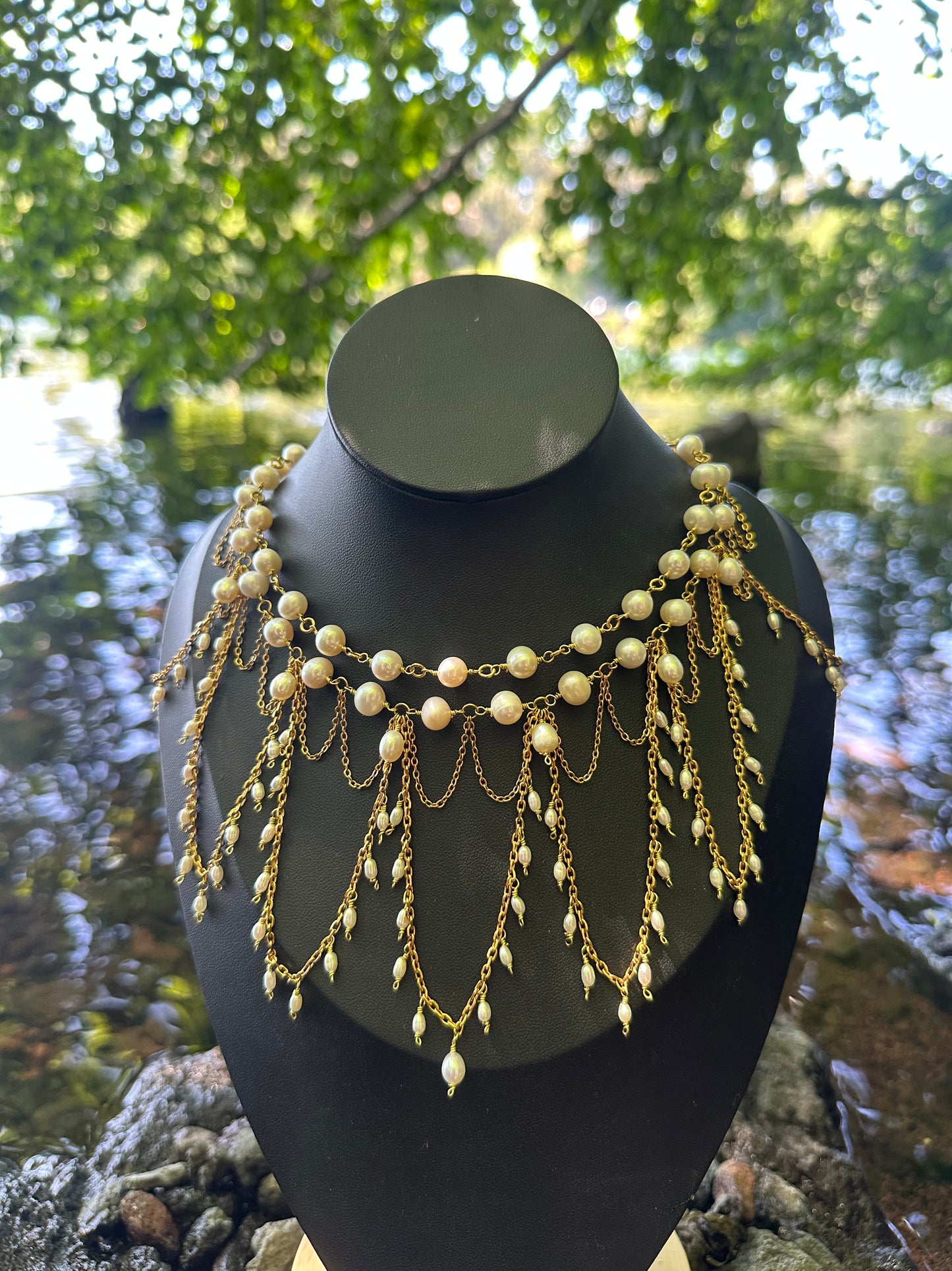 Collier unique « Cordélia » - Perles d’eau douce