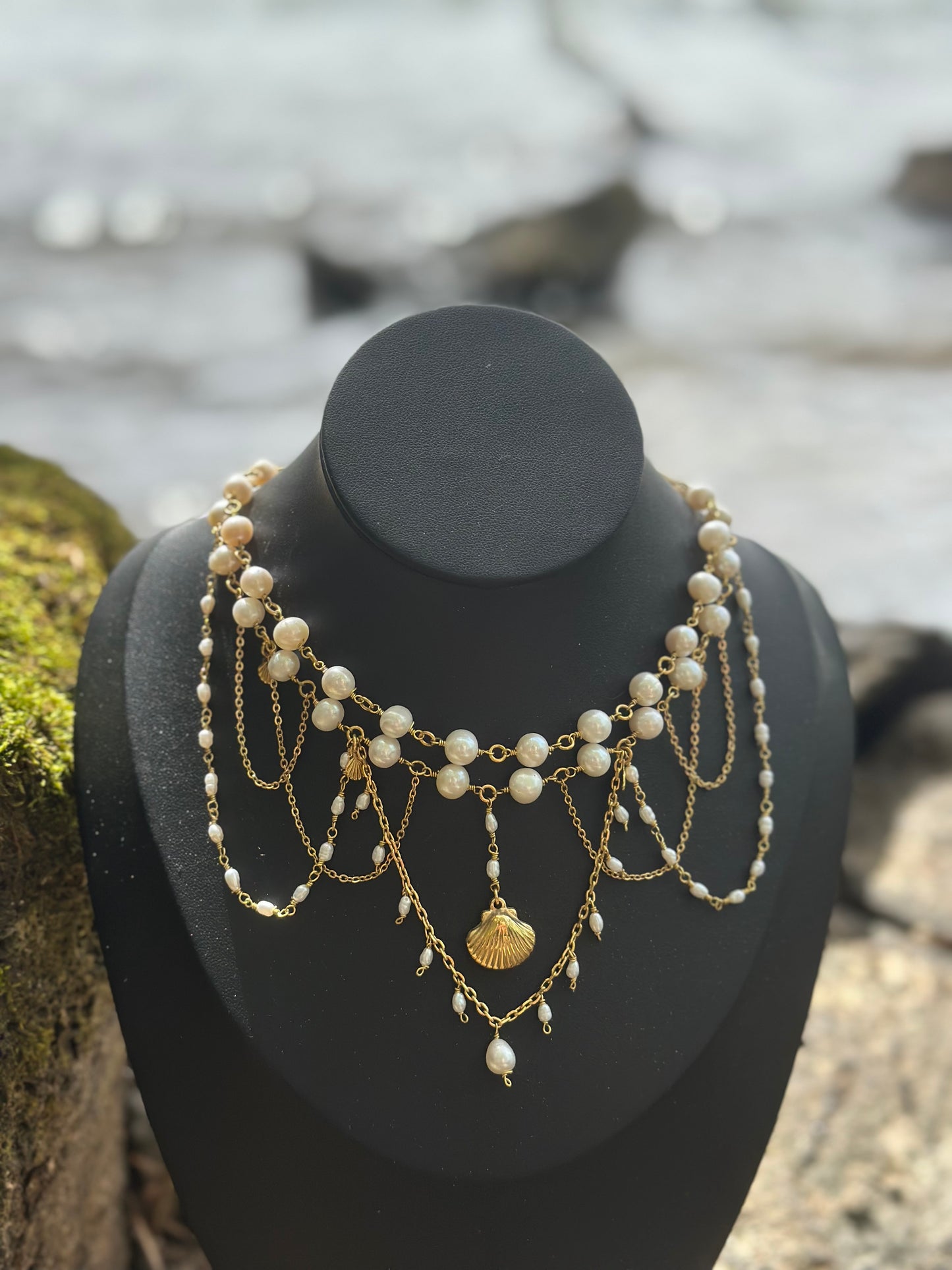 Collier unique « Nicasia » - Perles d’eau douce